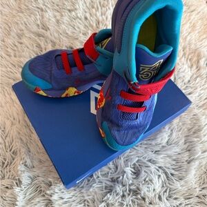 Nike Kids Vibrant Blue and Red Sneakers